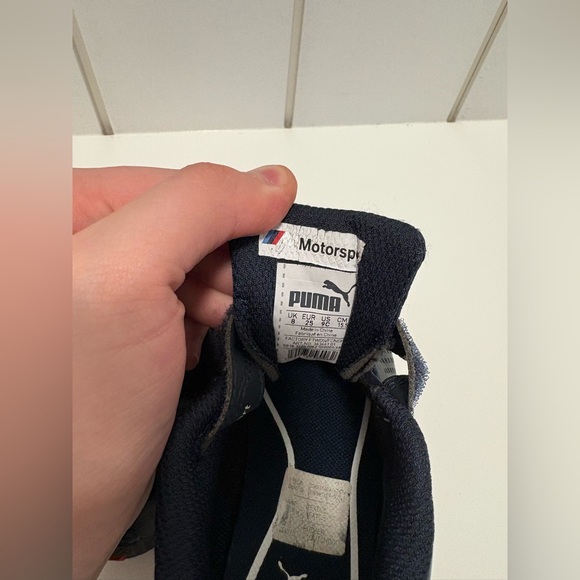 BMW Puma Kids' Motorsport Sneakers - Dark Blue - Picture 11 of 16